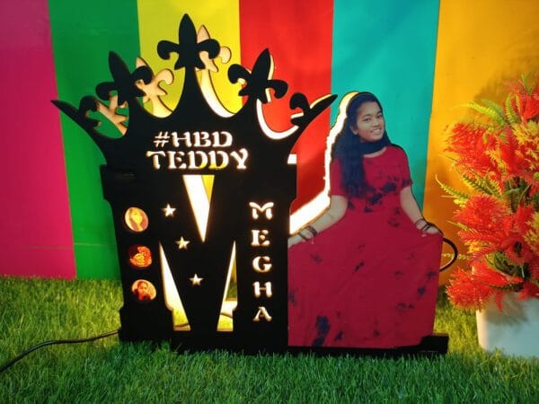 Birthday Frame with Initial Letter with Image - Image 4