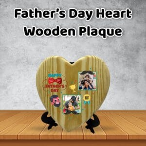 Natural wooden Heart shape Table Frames