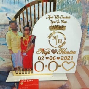 Acrylic wedding frame