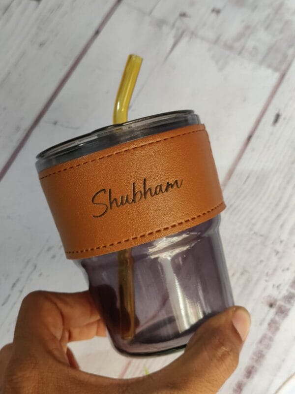 Personalized glass tumbler with lid - Image 6