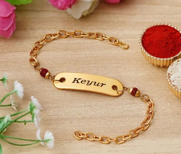 Customised Bracelet Rakhi - Image 4