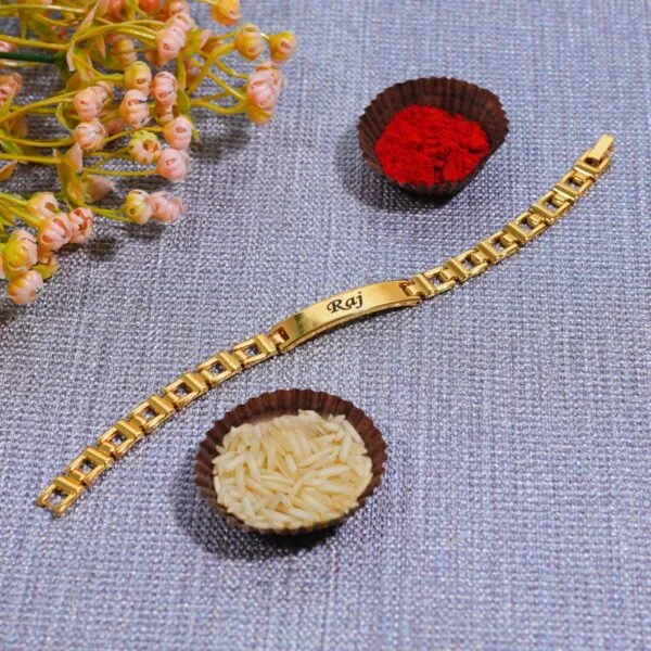 Customised Bracelet Rakhi - Image 3